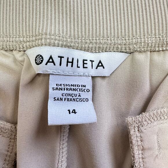 Athleta Brooklyn Mid Rise Ankle Pants Cream 14 - Picture 8 of 12